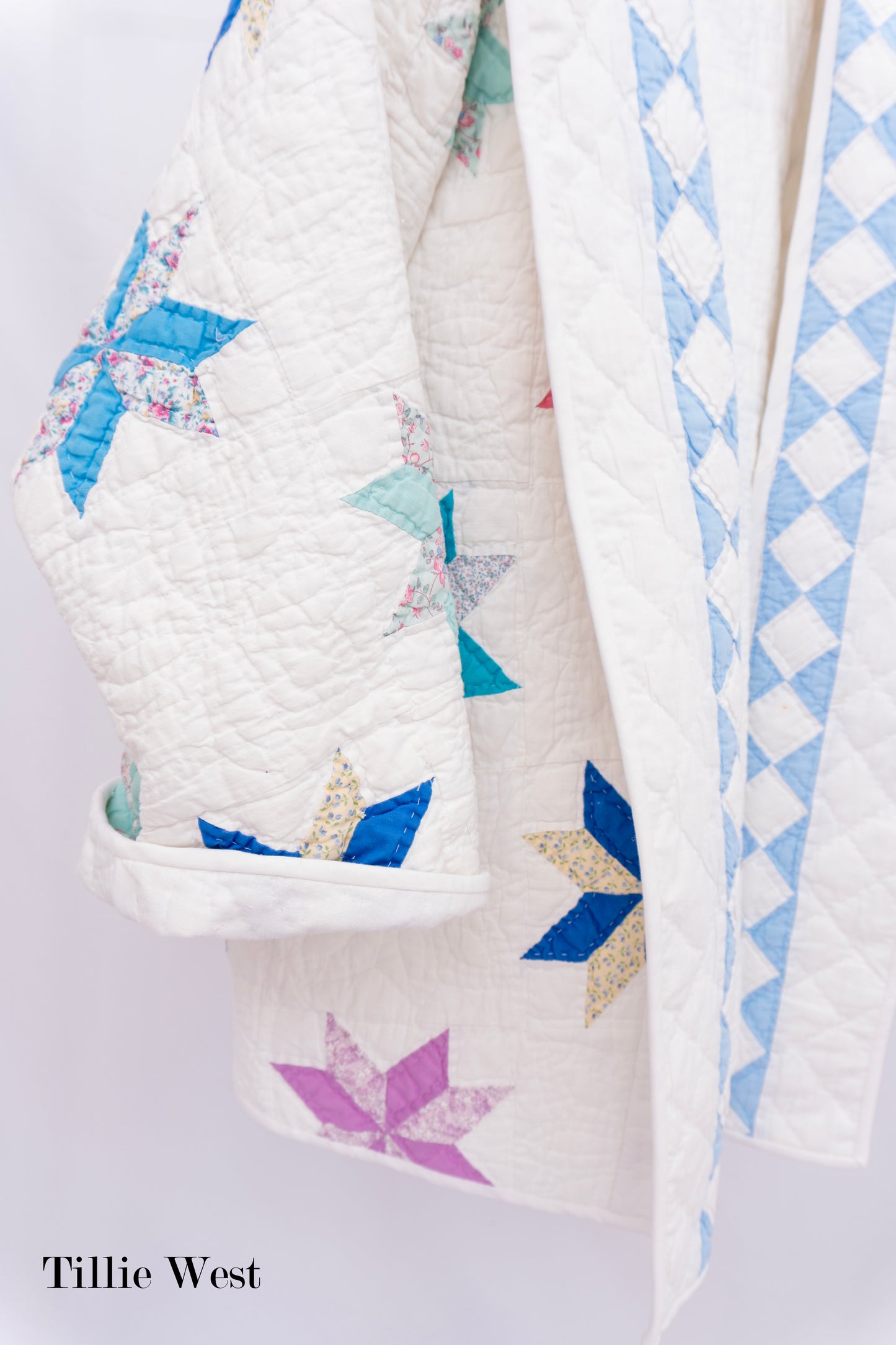 Vintage 8-Point Star Quilt Coat