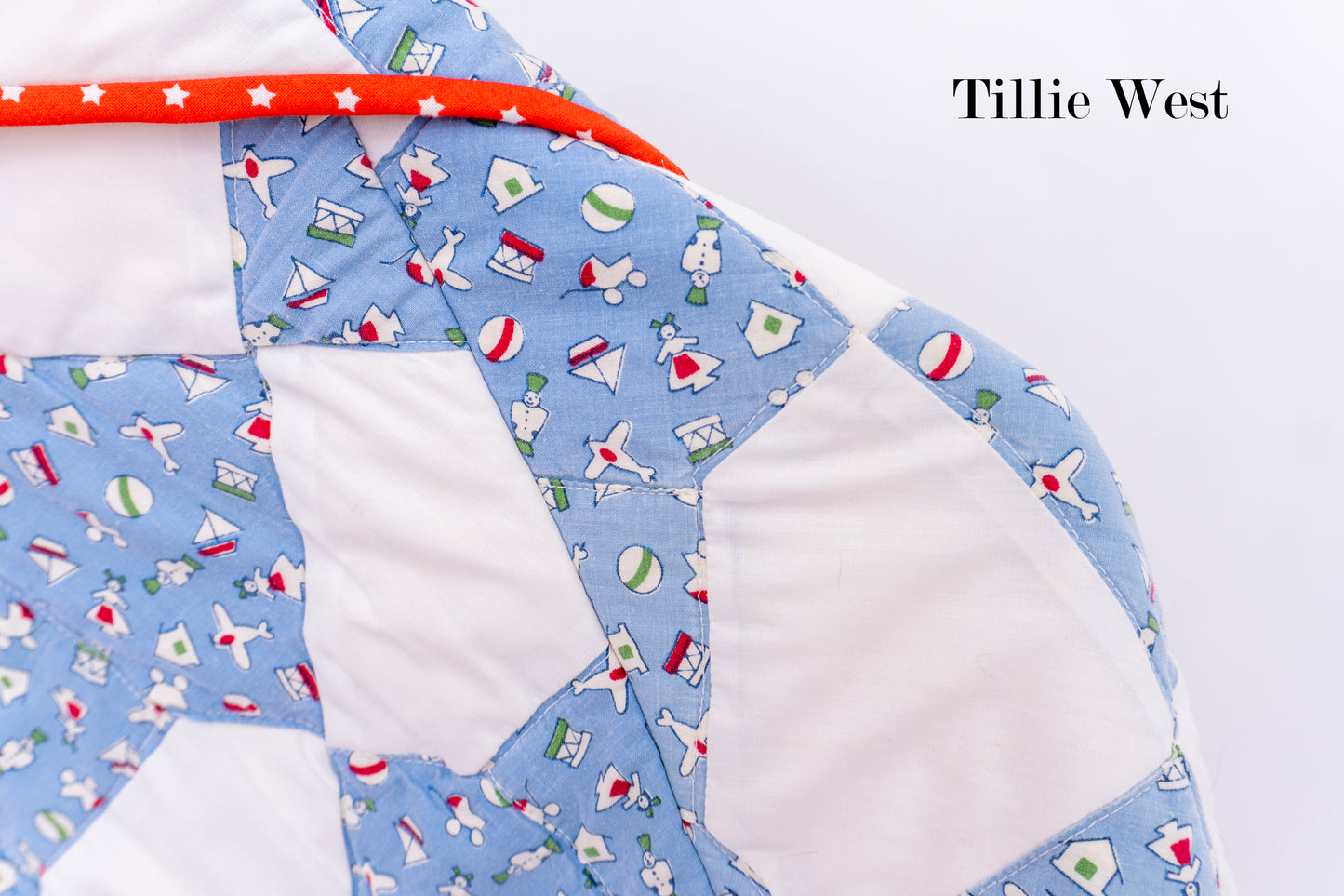 Vintage Bowtie Quilt Chore Coat