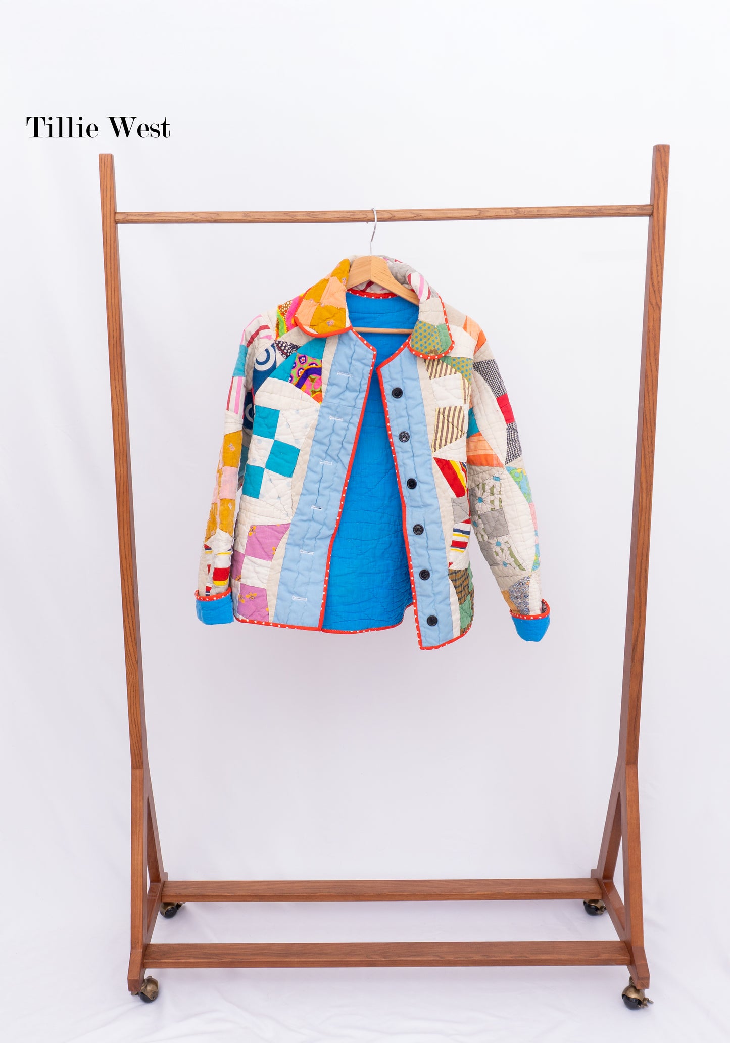Vintage Nine Patch Quilt Chore Coat
