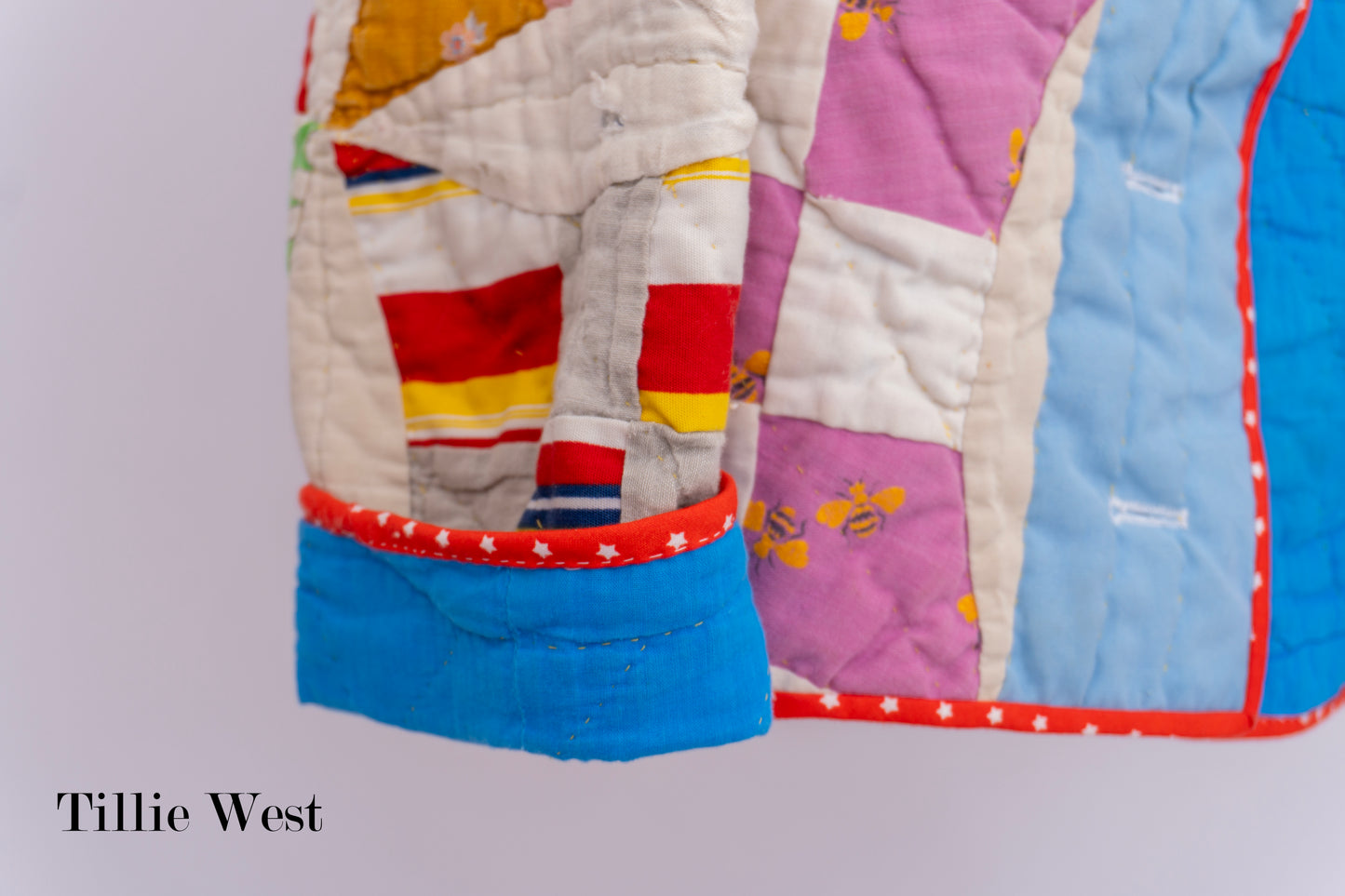 Vintage Nine Patch Quilt Chore Coat