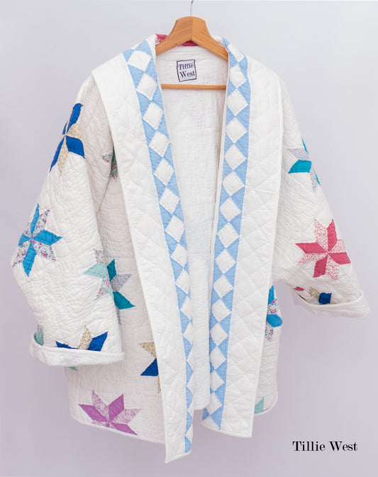 Vintage 8-Point Star Quilt Coat