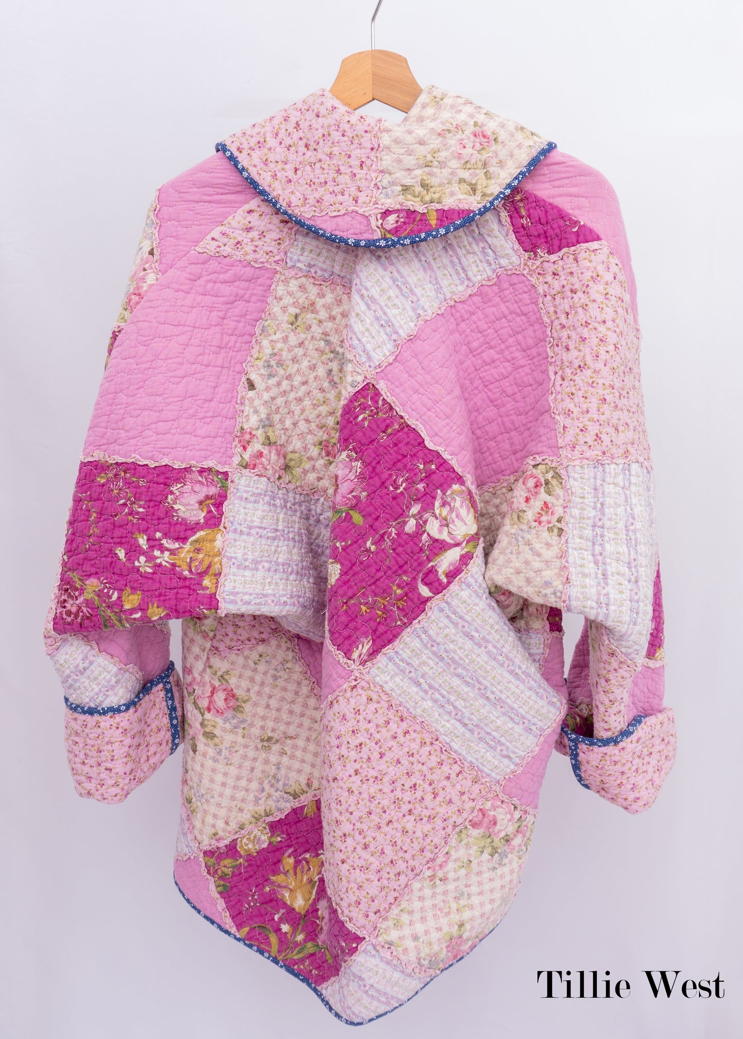 Pink Rag Quilt Robe Coat