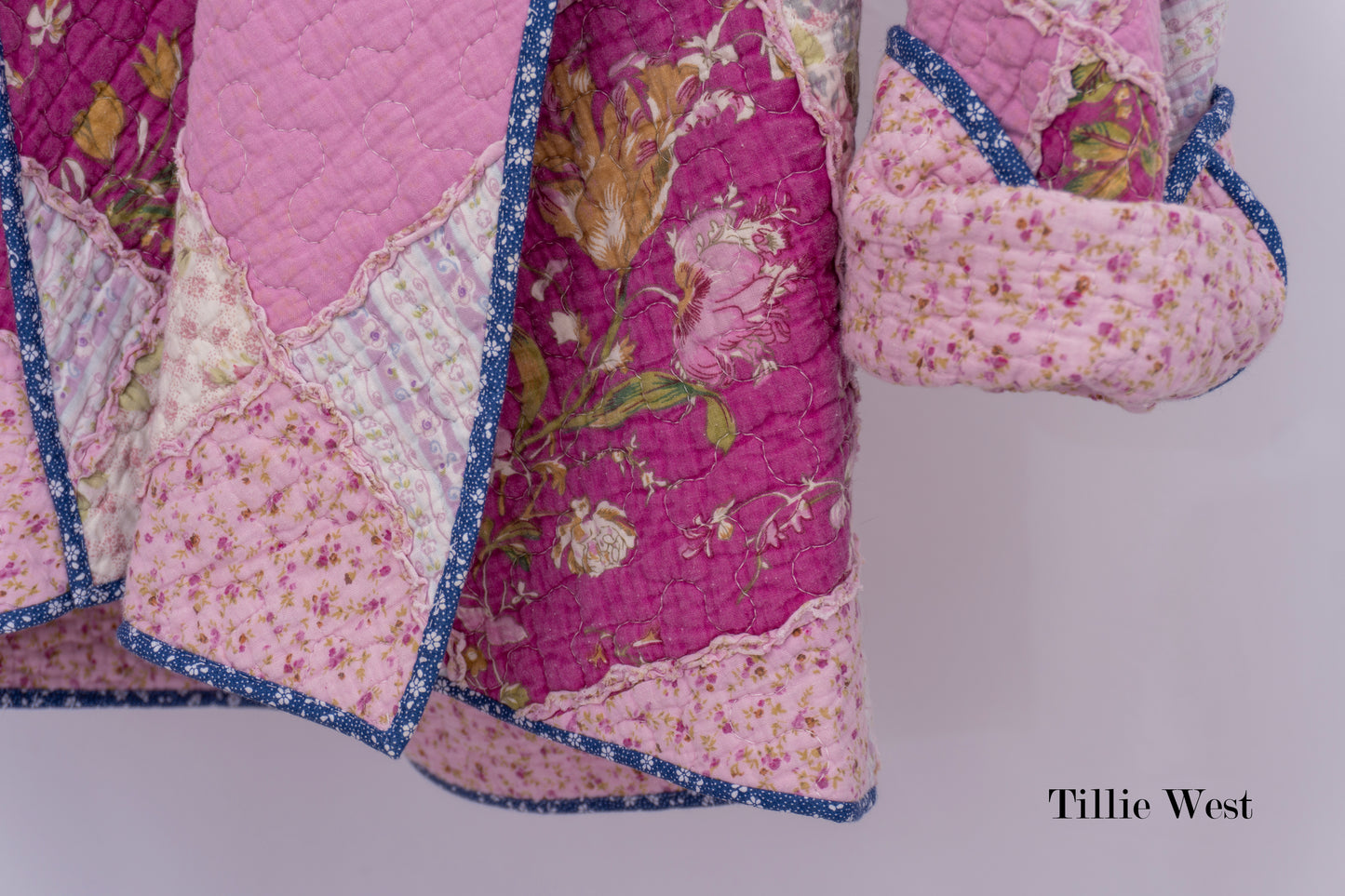 Pink Rag Quilt Robe Coat
