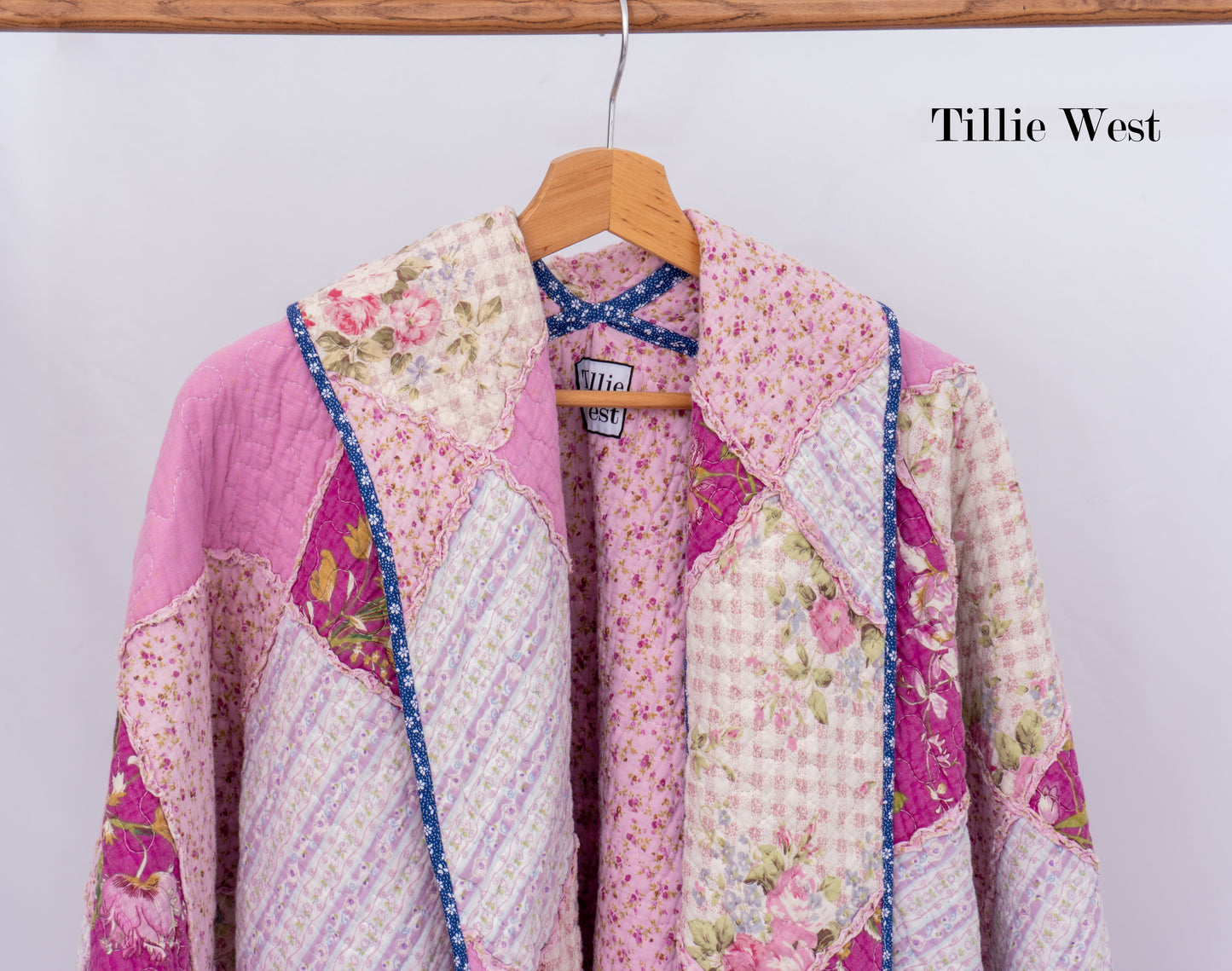 Pink Rag Quilt Robe Coat
